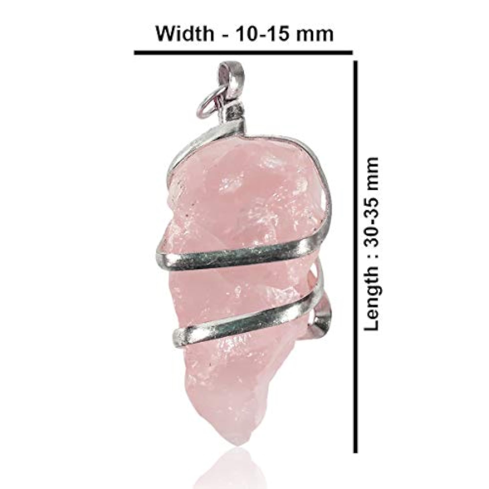 AAA Certified Natural Rose Quartz Pendant Wire Wrapped