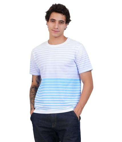 Image of Men's Super Combed Cotton Round Neck Half Sleeve T-Shirt | Soft Breathable Cotton Fabric | Stylish Comfortable Wearfor Men | Quality Regular Fit
