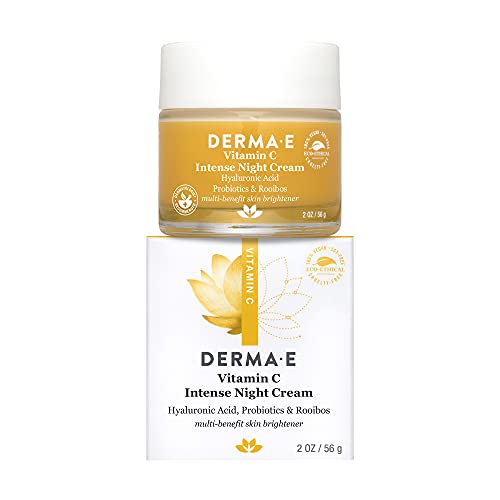 Derma-E Vitamin C Intense Night Cream – Brightening And Hydrating Facial Skin Renewing Cream – Anti-Aging Overnight Facial Moisturizer 2 Oz #TOP3