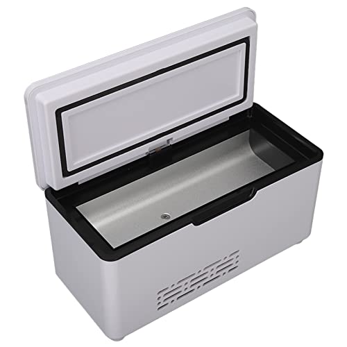 Enfriador Insulina, 10W 5V Mini Nevera Portátil de Medicina de Insulina Caja de Enfriamiento para Coche, Viajes, Hogar, Oficina, Pequeño Enfriador Medicina Usb con Pantalla Lcd
