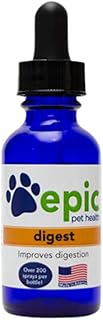 Digest - Natural, Electrolyte, Odorless Pet Supplement That Decreases Bad Breath and Improves Digestion (Dropper, 1 Ounce)