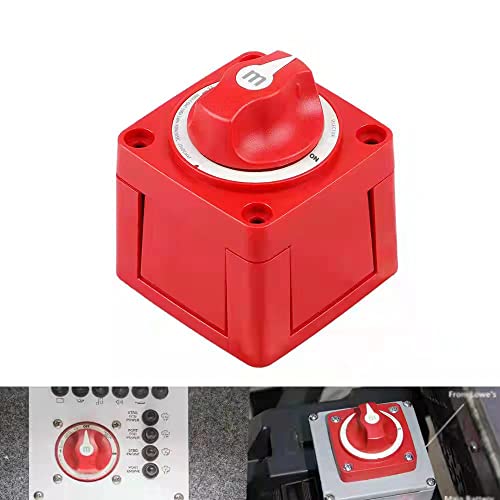 Wenyrich 300A M Series Battery Discoonect Switch 12V For Marine, Boat, Car(Red) #TOP1