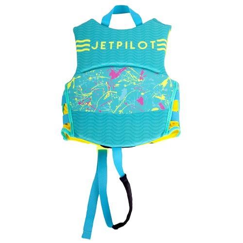 Jetpilot Cause Infant Neoprene Coast Gaurd Approved Life Vest PFD-Teal-Child - Thumbnail 2