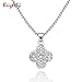 Bohemian Tassel Pendant Necklace, BOKOLI Long Necklace New Matte Triangle Necklace (Silver)