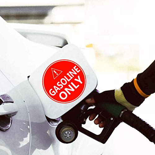 Gasoline Only Sticker Sign,4" Gasoline Only Decal Labels - To Prevent User Error - Adhesive Fuel Stickers For Trucks, Vehicle, Car, Barrel, Can, Sign (5 Pack Set) #TOP3