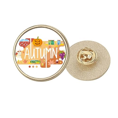 Broche en métal doré motif automne taille M, une idée cadeau poétique pour femme