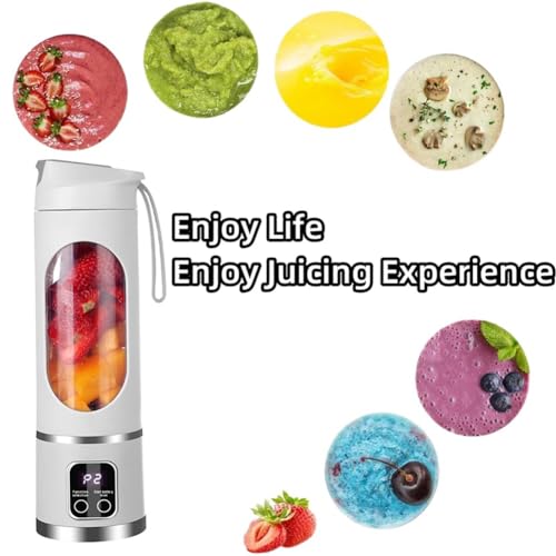 Ntcpefy Draagbare Blender Elektrische Juicers Fruit Mixers USB Oplaadbare Smoothie Mini Blender Persoonlijke Juicer 12 Cutter 3Gears A - Afbeelding 3