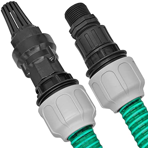 6 Meter Ansauggarnitur mit Rückschlagventil + Filter Spiralschlauch Saugschlauch Saugschlauchgarnitur