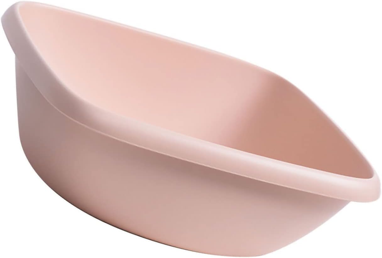 Plastic Wash Basin, Small Medium Portable Sink Laundry Basin Square Washbasin Cute for Laundry, Travel, Camping, Dormitory (L Pink)