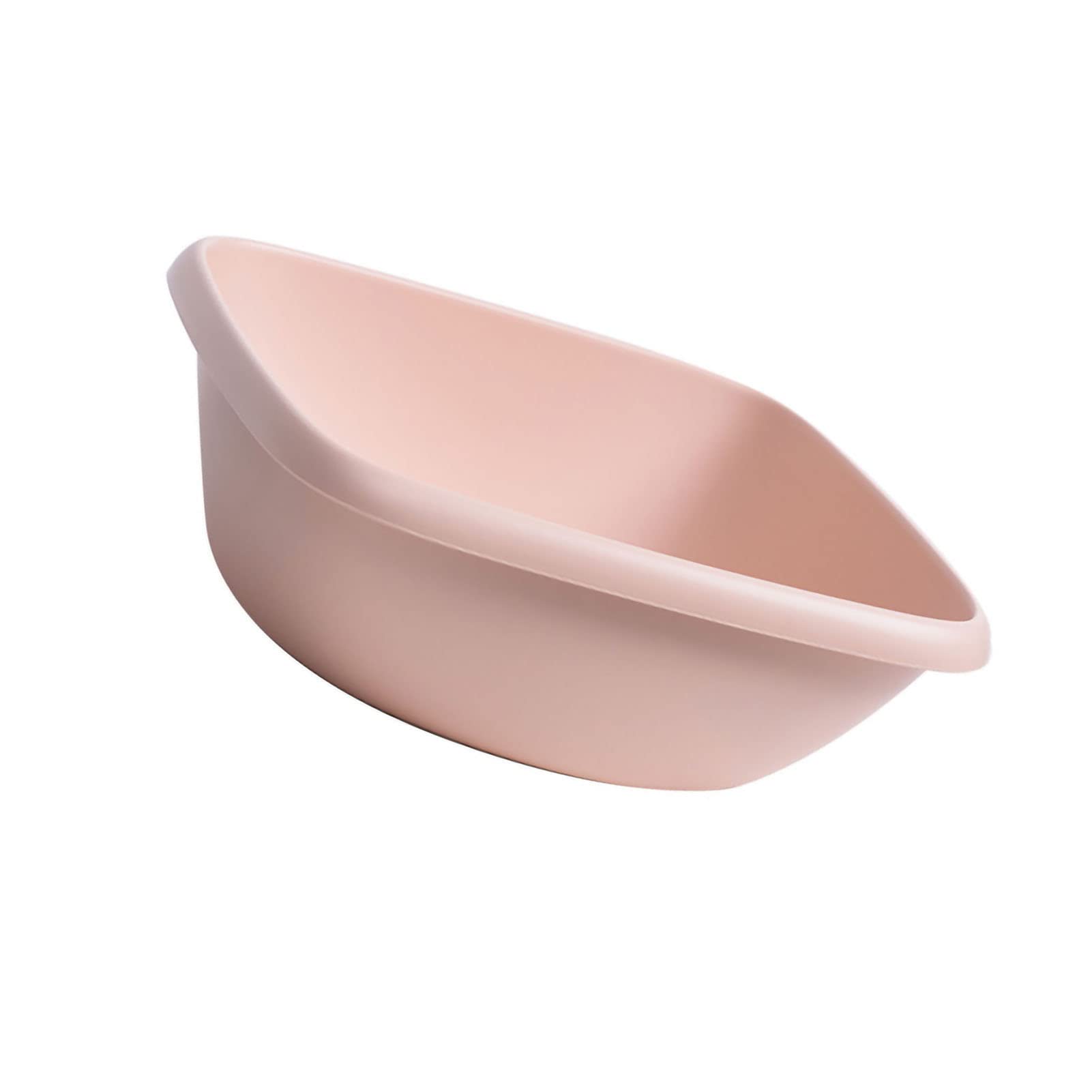 Wakects Lavabo carré en Plastique PP Lavabo à Linge Bord de Bouclage épaissi Conception de Stockage étroite pour Dortoir Lave-Vaisselle Domestique Linge de bébé Bain de Pieds (L Rose)