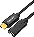 USB-C 3.1 Male to Female Extension Cable, Gen 2 (10Gbps) Gold-Plated USB C Male to Female Cable Connector,Pass Video, Data, Audio USB Type-C Data Sync Cable (5ft/1.5m)