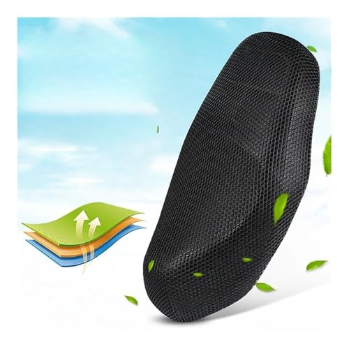 Funda de asiento de moto de malla elástica y universal para scooter 5