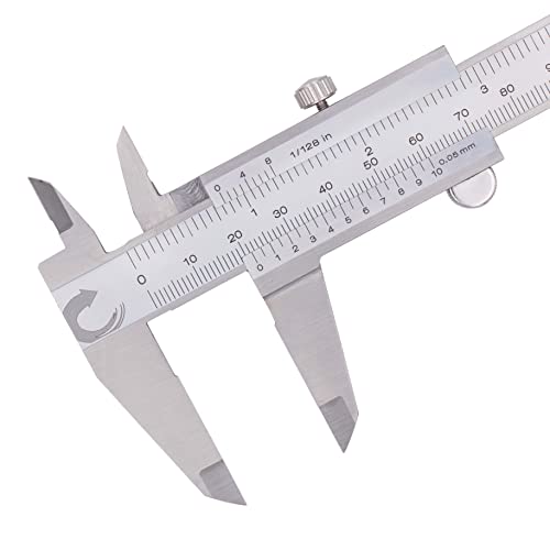 Clockwise Tools Dvlr-0605 Vernier Caliper Inch/Metric 0-6 Inch/150 Mm Stainless Steel Body Measuring Tool #TOP3