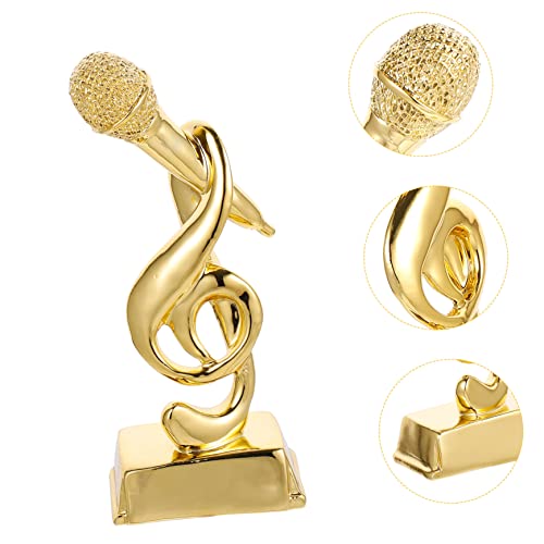 Troféu De Musica Presente Do Grammy Microfone De Mesa Decoração Musical Troféu De Participação Decor