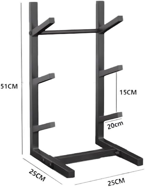 Rygcrud Floor-Standing Snowboard Rack, Free-Standing Storage Rack for Skis/Scooter, Sports Equipments/Mat Organize Holder for Home, Garage, Gym(25x25x51 cm)