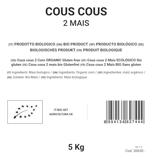 Bongiovanni Bontà Naturali Cous Cous 2 Mais 5 kg BIO Glutenfrei