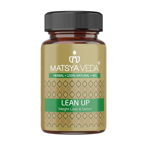 Image of MatsyaVeda Herbals: Lean Up | Supports Natural Weight Management & Detoxification | 20+ Ayurvedic Ingredients | (Pack of 1, 60)