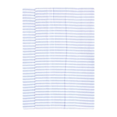 Image of Hudson Baby Unisex Baby Cotton Flannel Burp Cloths 4-Pack, Blue Cosmos, One Size