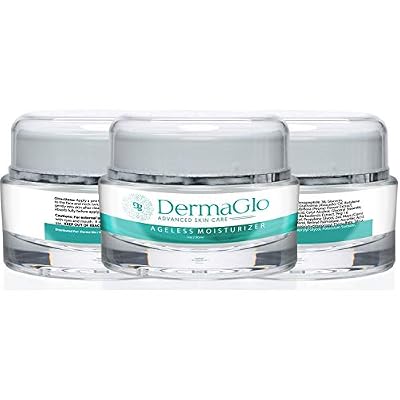 Derma Glo- Advanced Skincare- Ageless Moisturizer- Deeply Hydrate Day & Night Facial Moisturizer- Minimize Wrinkles and Aging 1oz/30ml