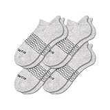 Bombas Men's Originals Ankle Socks, Grey Large Pack of 4