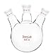 StonyLab Vetro 3-Collo Fondo Rotondo Pallone RBF, con 19/22 Centrale e lato Standard Coniche Esterno Misto Giunto, 3 Neck Round Bottom Flask - 500 ml