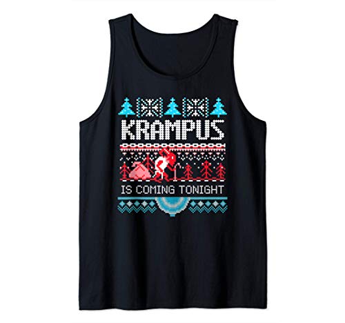 Krampus Night Ugly Christmas Sweater Krampusnacht Holiday Pj Camiseta sin Mangas