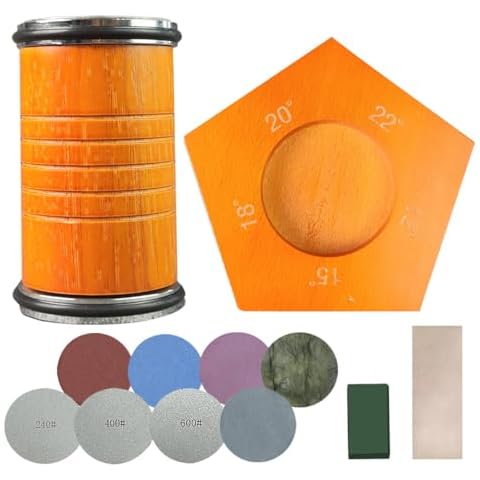 Rolling Knife Sharpener, with 5 Strong Magnetic Angle 12/15/18/20/22 Degrees, Rolling Knife Sharpener Tool for Kitchen Knives, Easy Knife Sharpening System Cover