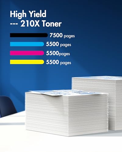 Image of 210X Toner Cartridges High Yield Replacement Compatible for 210 210A (4 Pack)