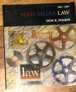 Paperback Mass Media Law 2001 Book
