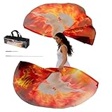 2 Stück 140x140CM Anbetungsflaggen Rechteckig Dance Worship Flags mit der Flagge der Flammenden Taube mit Flexiblen Stäben Aufbewahrungstasche Christliche Tanzfahnen für Anbetung Tanz