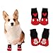 犬 靴下 滑り止め 4個セット 犬用ソックス 脱げない 可愛い 柔らかい 肉球保護 足舐め防止 ケガ予防 お散歩 お出かけ 防寒 室内 猫用 小中大型犬 ペット用品