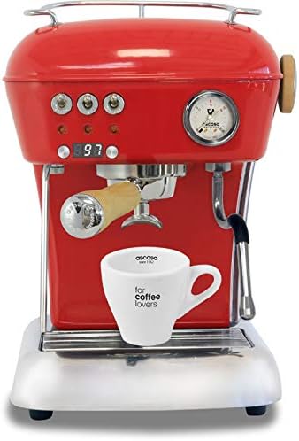 Ascaso Dream Up V3 Love Red PID Wood Handle Semi-Automatic 110 volt Espresso Machine - w/Ascaso Cup & Saucer