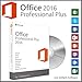 Produktbild Office 2016 Professional Plus Vollversion - ISO DVD 32/64 Bit + Lizenzschlüssel - mit DVD Box