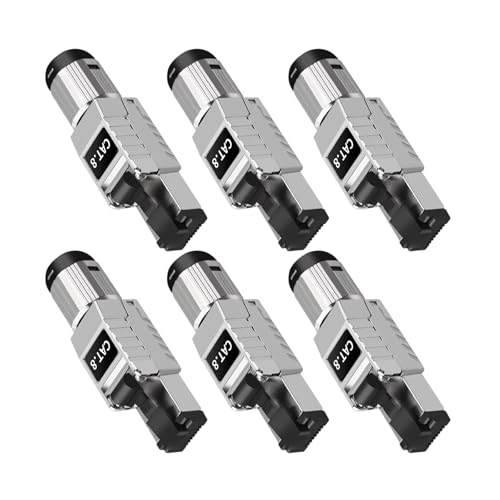 Prise RJ45 blindée murale connecteur Ethernet femelle CAT8 haut débit 10 Gbps