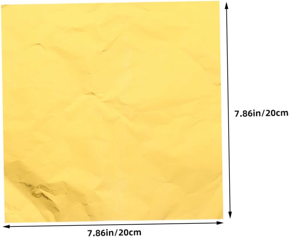 Garneck 200pcs Aluminum Foil Wrappers Candy Making Supplies Wrapping Foil Packaging Paper for Sweets