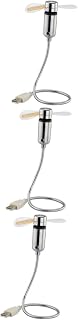 NOLITOY 3pcs Air Blower Gooseneck Home USB Fan Computer Office Powered For Laptop Desk Flexible Tablet Mini