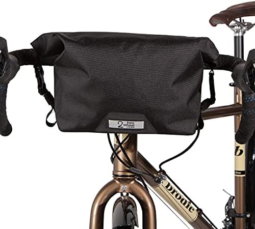 Two Wheel Gear - Dayliner Mini Roll Top Handlebar Bag (3 L) - Water Resistant with Shoulder Strap and Reflective Detail, Commuter Sling Messenger Bag