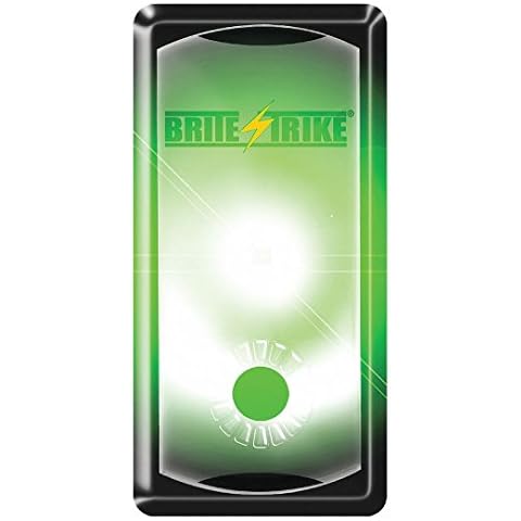 Brite Strike – Ultra Visible APALS10-GRN All Purpose Adhesive Light Strips - Tactical Hands-Free LED Light – 200+ Hr Run Time, Long Lasting – 10 Pack, Green Cover