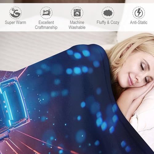 Couverture camion flanelle douce | Couvre-lit 130x150cm chaud pour lit et canapé