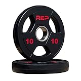 Rep Rubber Coated Olympic Plates 10 lb Pair