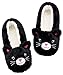 Panda Bros Womens Slipper Socks Low Cut Super Soft Warm Home Sock with Non-Slip Indoor Slipper Shoes Socks(black cat,5-7.5)