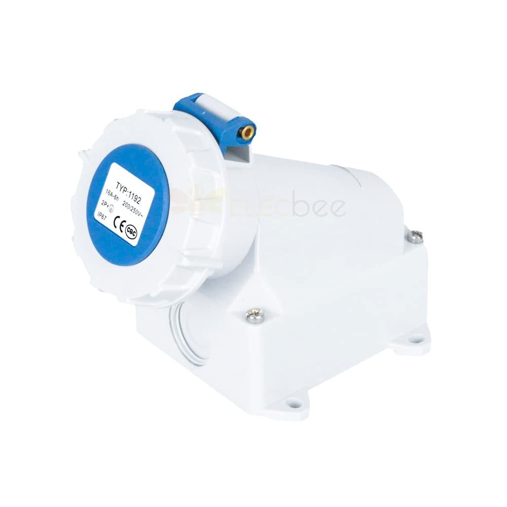 IEC60309 Waterproof CEE Industrial Connector Socket 3Pin 16A 230V 2P+E IP67