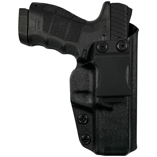 Maxtor Tactical IWB Max Cover Holster Fits Sarsilmaz SAR 9C (Black, Right Handed) Inside Waistband Kydex Gun Holster American Made Durable Lightweight Carry Gear