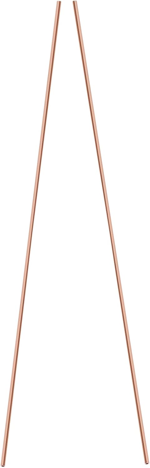 Cabilock 3sets Copper Tubes Wall Thickness Smooth Surface Copper Rods for Crafts Versatile Metal Tubing for DIY Projects and Metal Working 2pcs*3