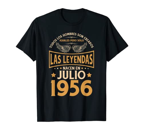 Cumpleaños Hombre Regalos Las Leyendas Julio 1956 Camiseta