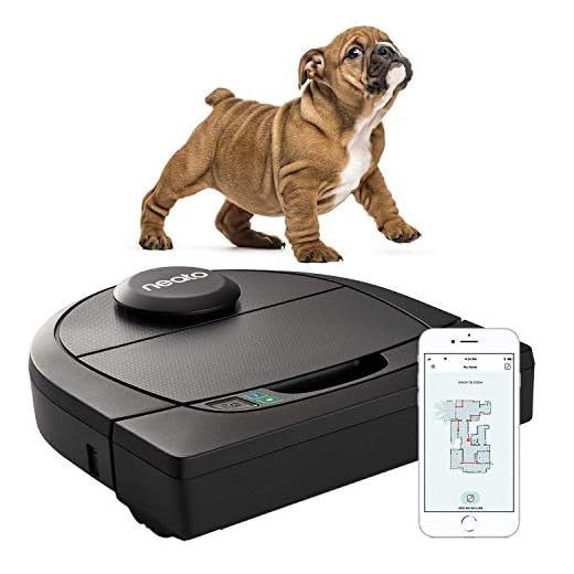 Neato Robotics D450 Edición Mascotas - aspirador robot con estación de carga, Wi-Fi & App