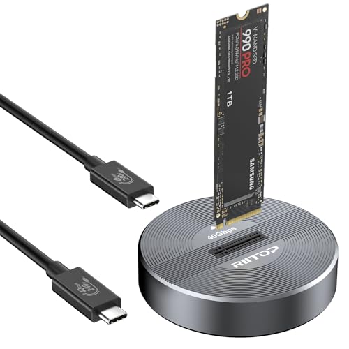 Adaptador M.2 a USB con docking NVMe 40Gbps miniatura 5