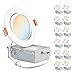 Parmida (12 Pack) 4 inch Dimmable LED Adjustable Gimbal Eyeball Retrofit Recessed Downlight, 10W (65W Replacement), Directional Swivel Can Lighting Trim, 650lm, Energy Star & ETL, 5000K (Day Light)