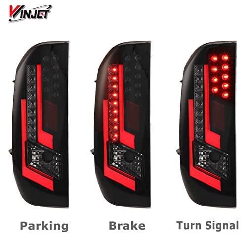 Winjet Off Road Series Led Taillights Assembly For [2014 2015 2016 2017 2018 2019 2020 Toyota Tundra] Drl Led Tail Lights Led Rear Light Brake Lights Tail Lamps 1 Pair #TOP1