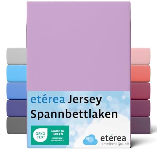 Prześcieradło z Gumką - różne Rozmiary i Kolory - OEKO-TEX Dżersej 100% Bawełna - dla Sypialnia i Pościeli - Ochraniacz na Materac do wys 25 cm